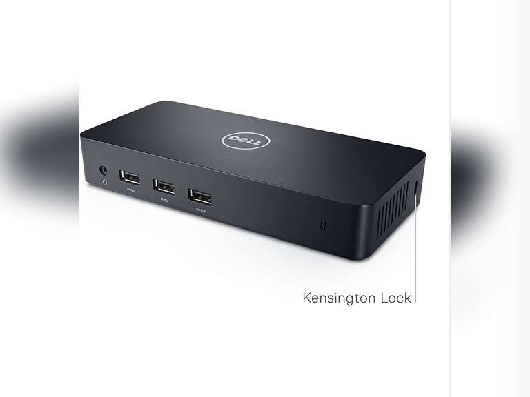 Dell USB 3.0 Ultra HD/4K Triple Display Docking Station (D3100), Black ...