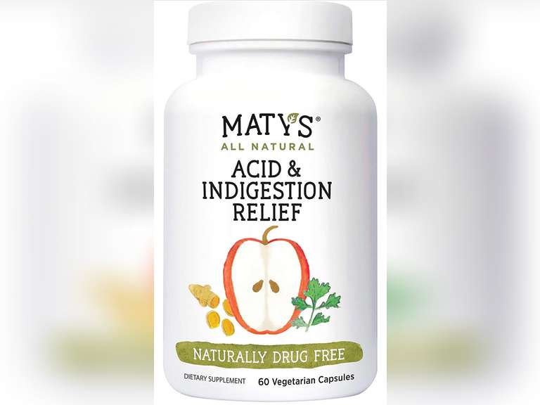 Maty’s All Natural Acid & Indigestion Relief Safe & Effective