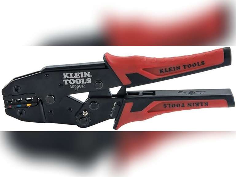 Klein Tools 3005CR Wire Crimper Tool, Ratcheting Insulated Terminal