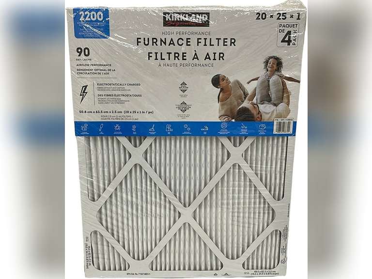 Kirkland Signature High Performance Furnace Filter, 2200 Microparticle Performance Elite