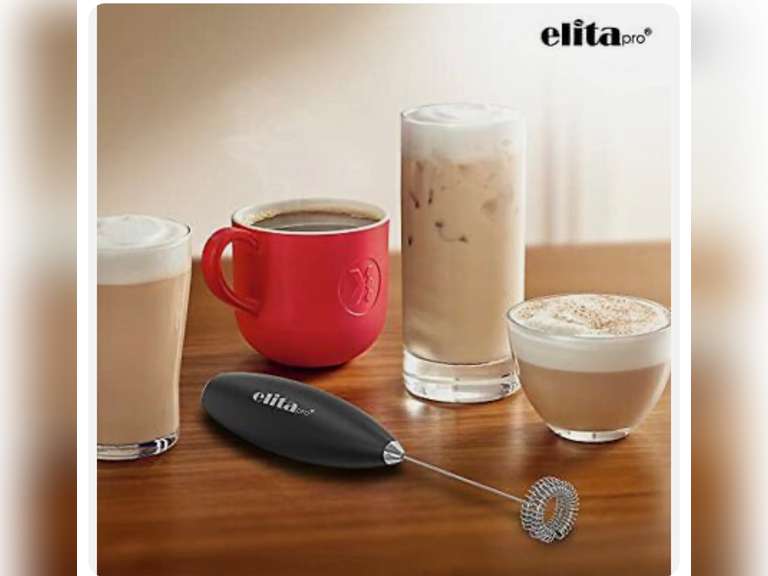 ULTRA HIGH SPEED MOTOR 19,000 RPM !, Milk Frother, (Black) 18.2 Quarter Price