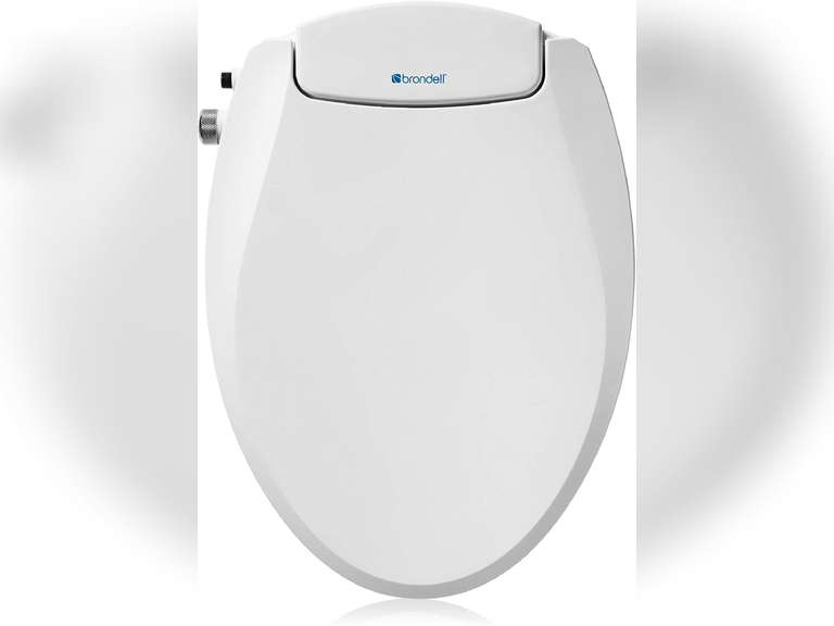 Brondell Swash Ecoseat NonElectric Bidet Toilet Seat, Fits Elongated