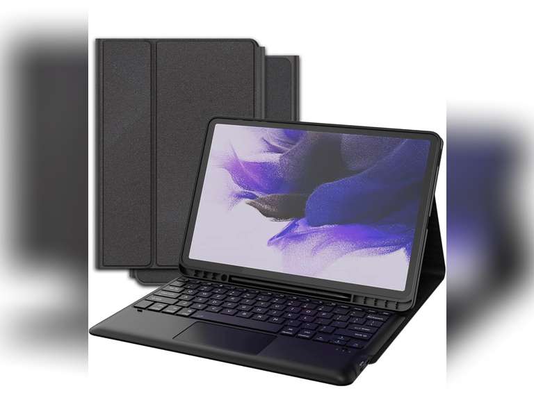 Keyboard Case for Samsung Galaxy Tab S7 FE 12.4" 2021 DOMEUN Smart