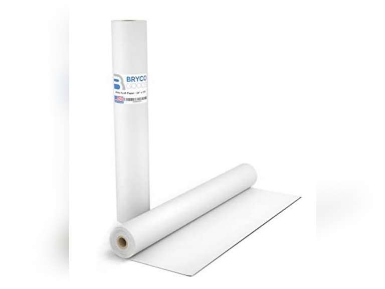 White Kraft Arts and Crafts Paper Roll 36 inches by 200 Feet Ideal