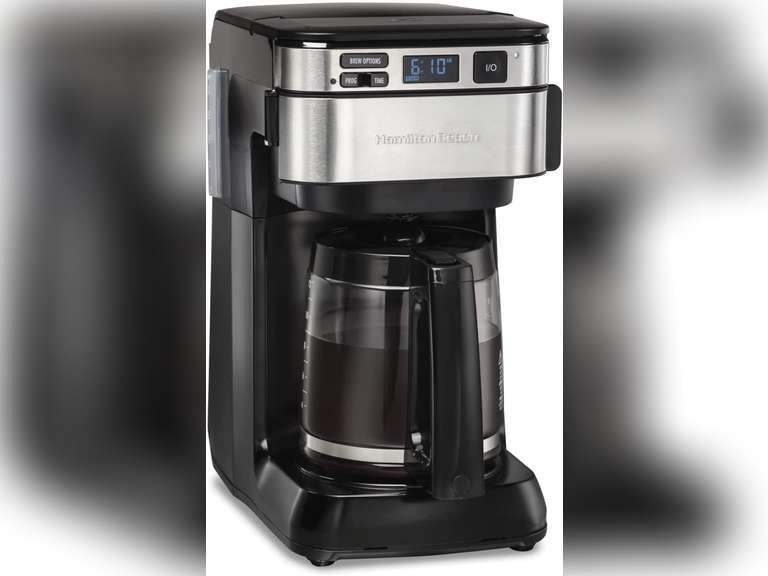 Hamilton Beach Programmable Coffee Maker, 12 Cups, Front Access Easy