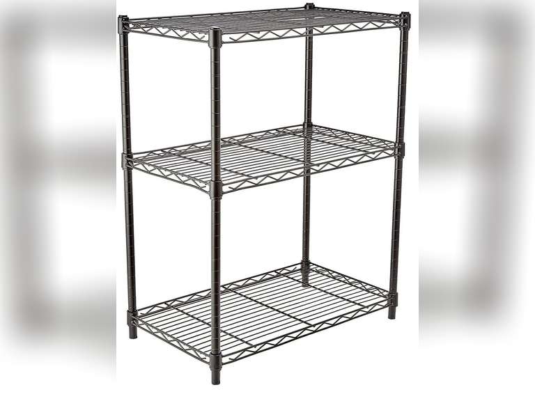 Amazon Basics 3Shelf Adjustable, Heavy Duty Storage Shelving Unit (250