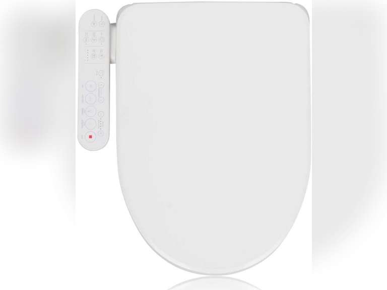Alpha Bidet GX Wave Bidet Toilet Seat in Elongated White Strong Spray