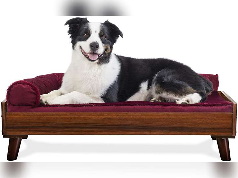 Furhaven Pet Bed Frame for Small, Medium, and Large Dogs and Cats Elevated MidCentury Modern