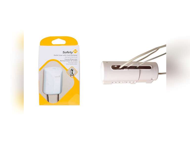 Safety 1st Outlet Cover with Cord Shortener for Baby Proofing with
