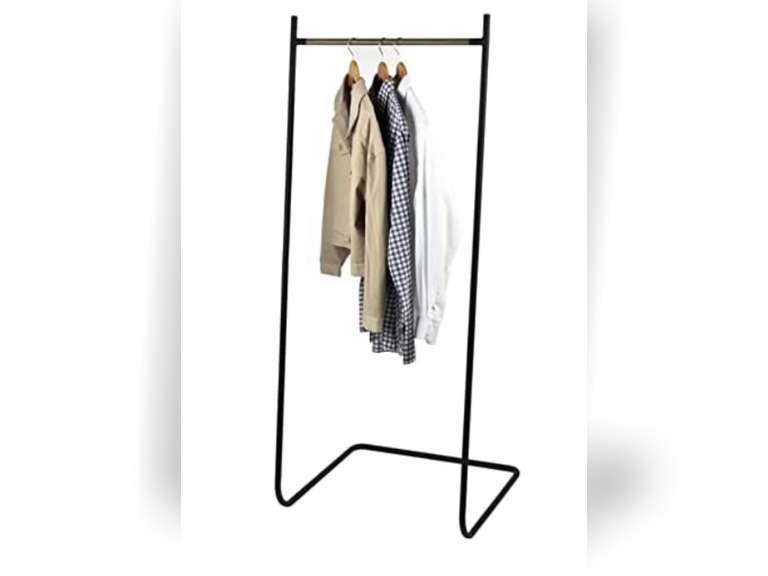 Brand Amazon Movian, Freestanding metal clothes rack /Wardrobe/Metal Garment Rack, Removable