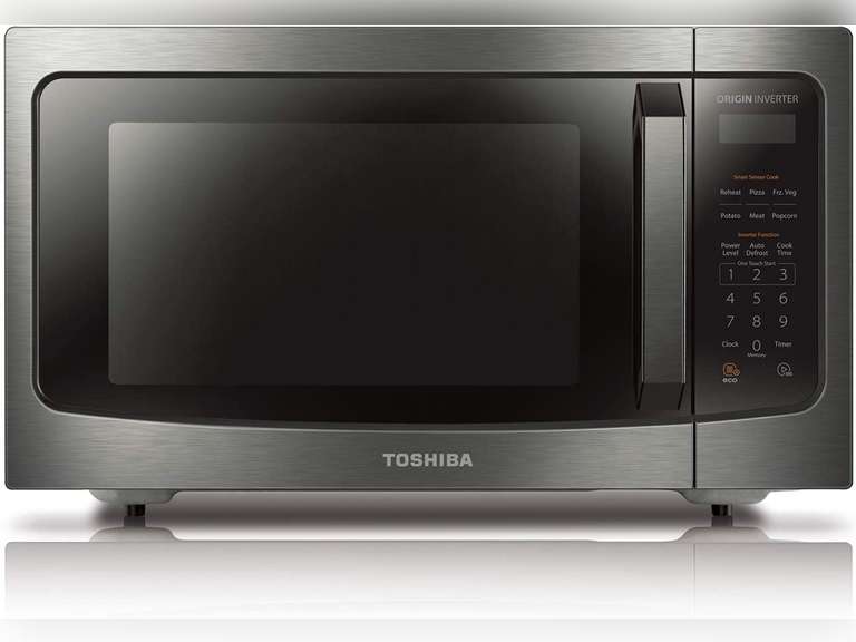 Toshiba MLEM45PIT(BS) Microwave Oven with Inverter Technology, LCD