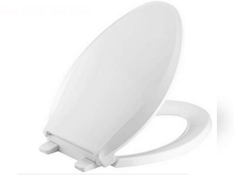 Kohler Layne Antimicrobial SlowClose Elongated Toilet Seat White 27.7