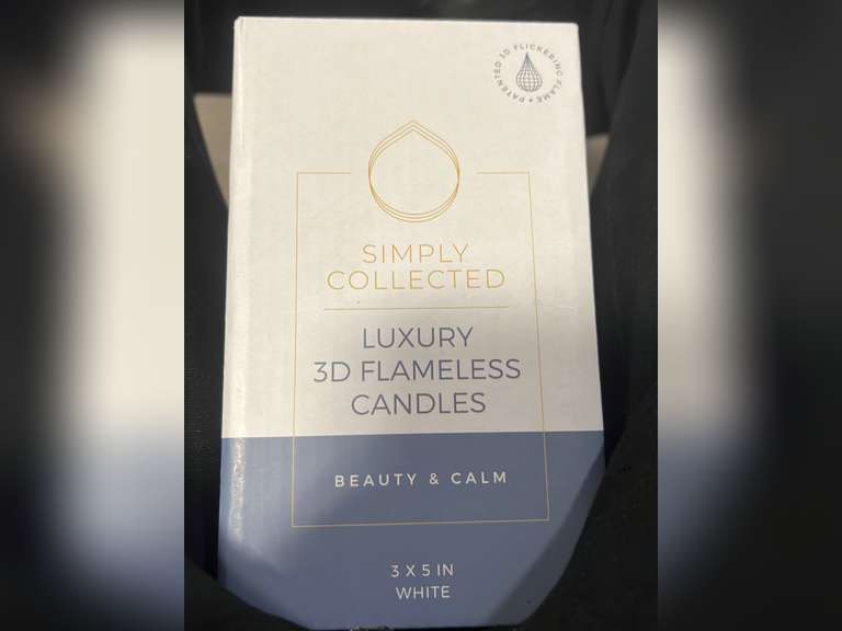 Simply Collected Flickering Flameless Candles Battery Operated with