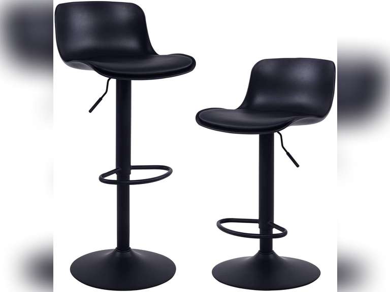 YOUNIKE Modern Design Bar Stools Set of 2,with Adjustable Height and