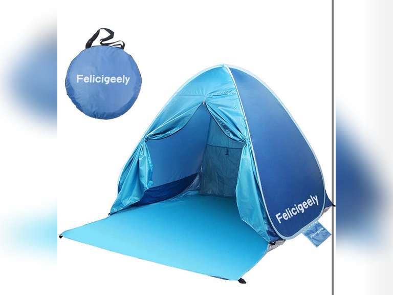 Felicigeely Beach Tent,UPF 50+ Portable Pop up Sun Shelter with Carry