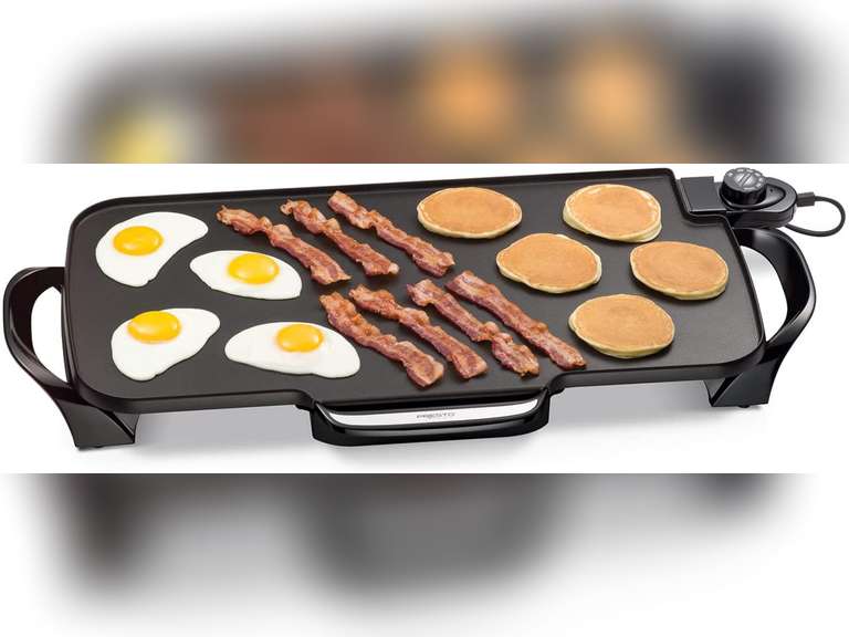 Used, Presto 07061 22inch Electric Griddle With Removable Handles