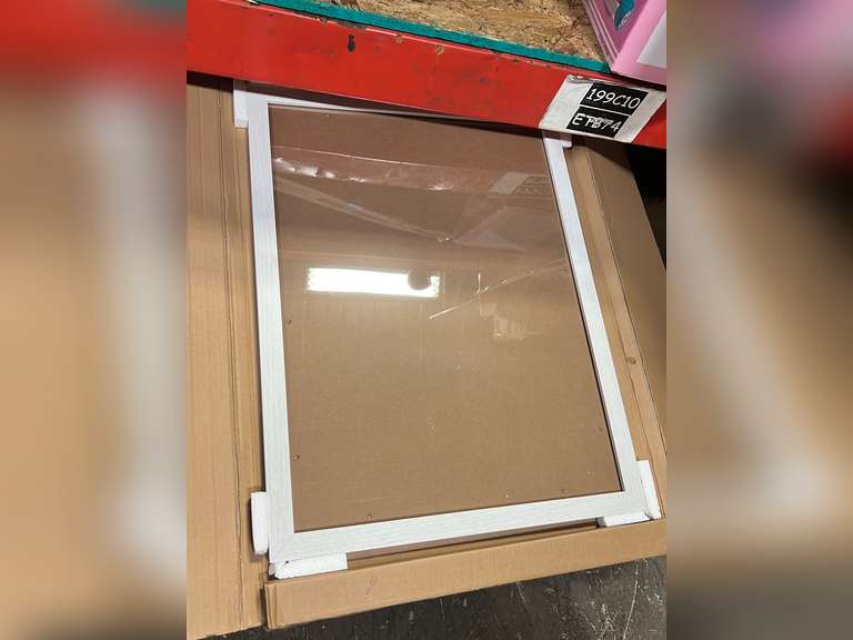 CAVEPOP 20x30 White Wooden Picture Frame with Polished Plexiglass