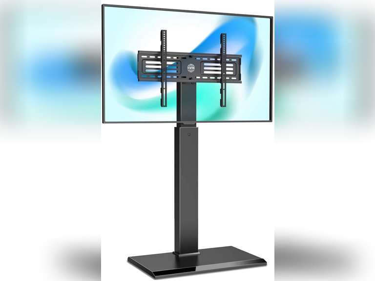 FITUEYES Iron Base Universal Floor TV Stand with Swivel Mount Space