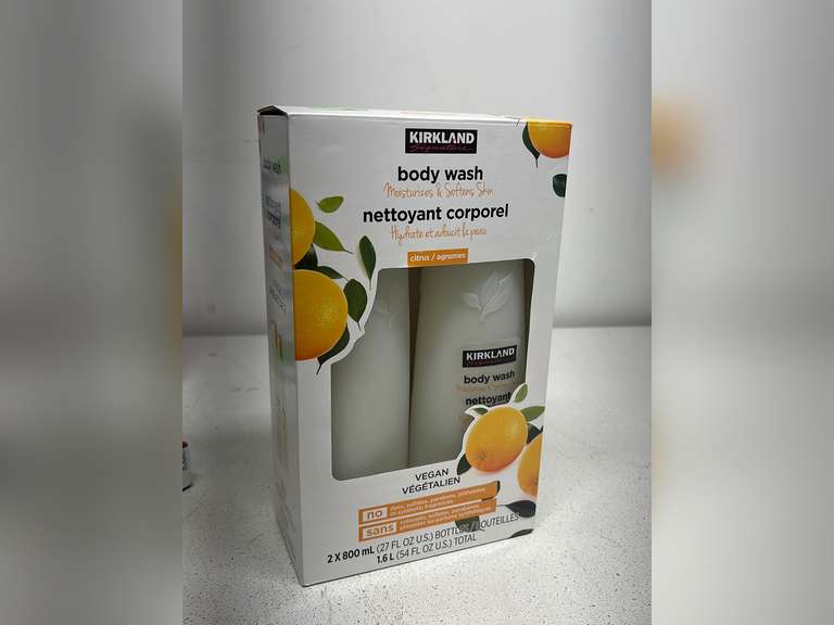 Kirkland Signature Liquid Body Wash, Natural Citrus, 27 fl oz, 2count