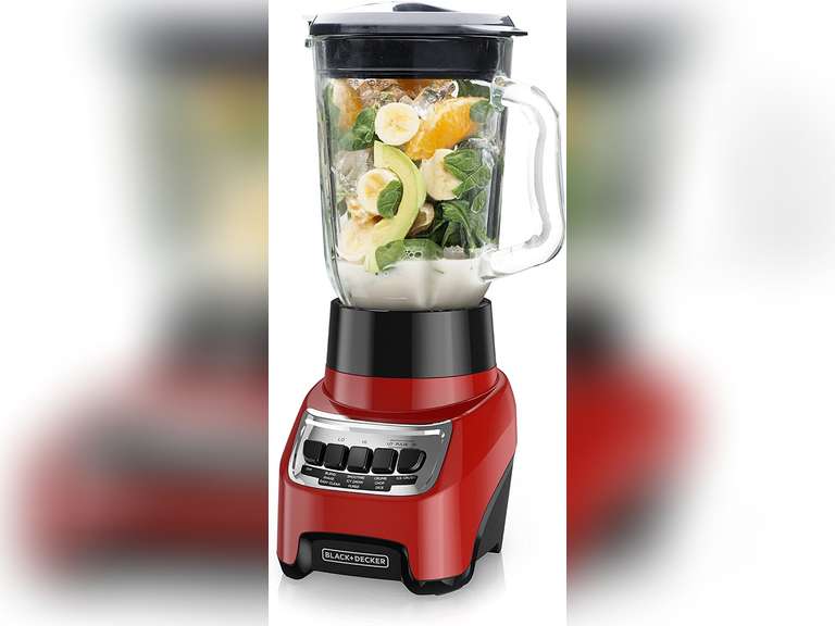 BLACK+DECKER Countertop Blender with 6Cup Glass Jar, 4Speed Settings
