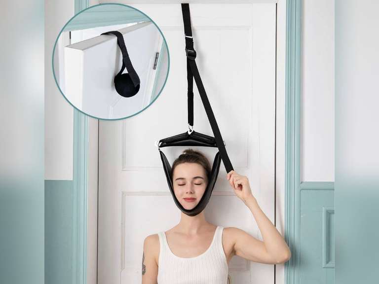 Cervical Neck Traction Device Portable Over Door Device for Neck Pain