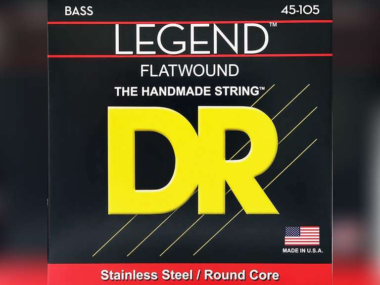 DR Strings Flatwound Stainless Steel Round Core Bass 45105 Strings 35.