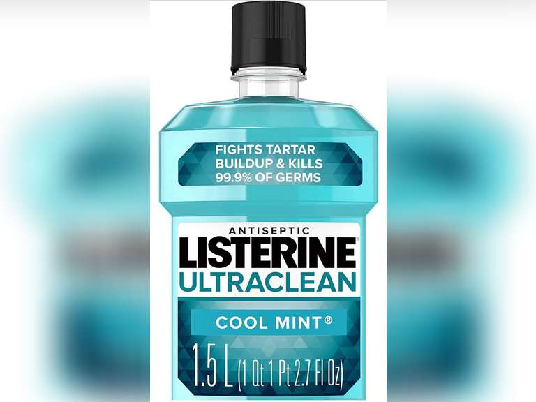 Listerine Ultraclean Antiseptic Mouthwash for Gingivitis, Plaque