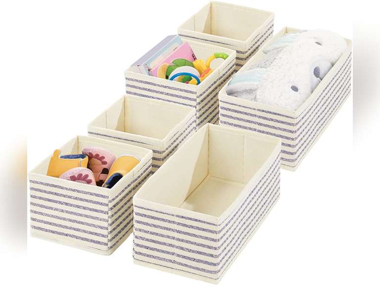 mDesign Fabric Dresser Drawer and Closet Storage Organizers for Child