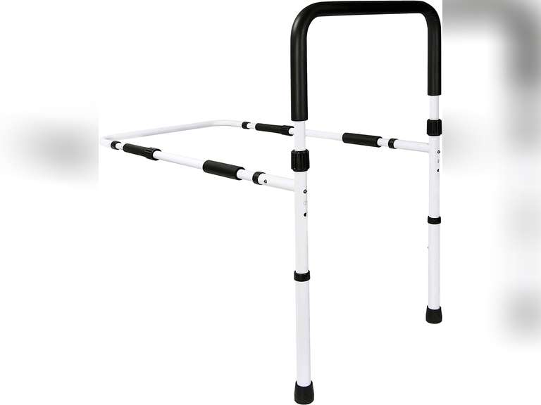 Vaunn Medical Adjustable Bed Assist Rail Handle and Hand Guard Grab Bar