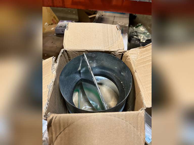 6 Inch Backdraft Damper Back Draft Vent Duct Shutter Blocker, Backflow Ducting Insert OneWay