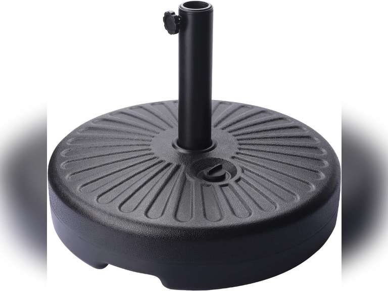 FRUITEAM Water Filled 50LB Patio Umbrella Base, Heavy Duty Plastic
