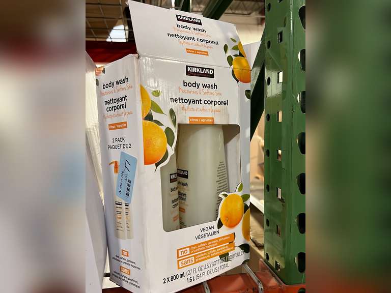 Kirkland Signature Liquid Body Wash, Natural Citrus, 27 fl oz, 2count 11.99 Quarter Price