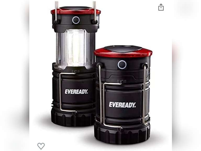 Eveready LED Camping Lantern 360 PRO (2Pack), Super Bright Tent Lights