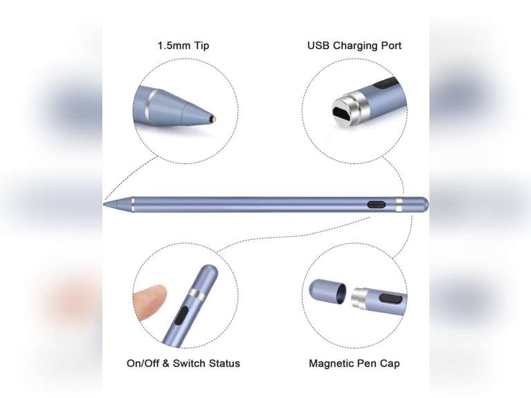 Active Stylus Pens for Touch Screens, maylofi Rechargeable Digital