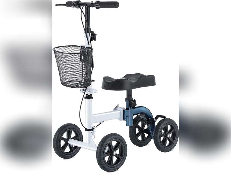 RINKMO Knee Scooter,AllTerrain Foldable Knee Scooter Walker Economical