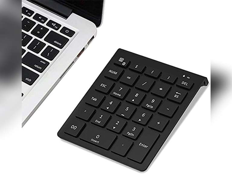 Bluetooth Number Pad, Lekvey Portable Wireless Bluetooth 28Key Numeric