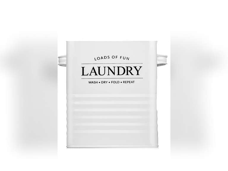 Calindiana Modern Farmhouse Metal Laundry Soap Dispenser Container