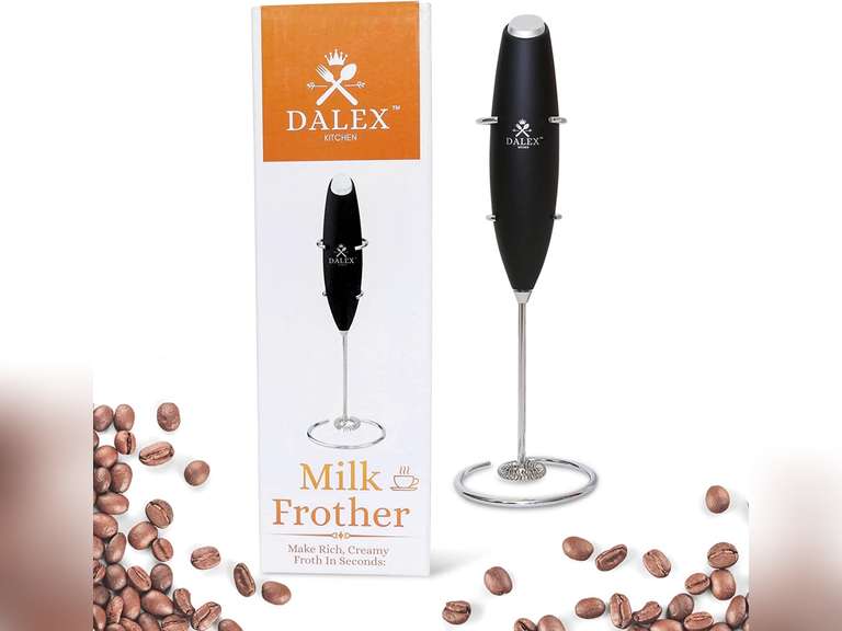 Dalex Kitchen Milk Frother Handheld Foam Maker for Latte, Cappuccino