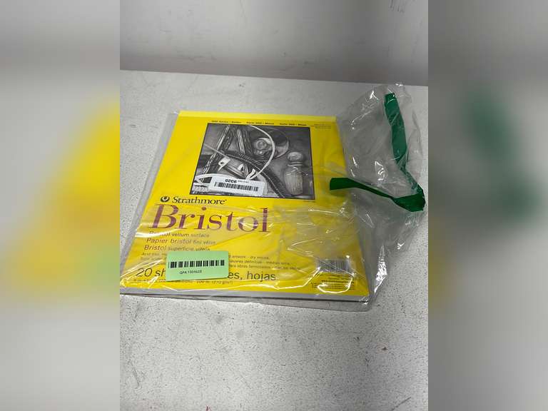 Strathmore 300 Series Bristol Paper Pad, Vellum, Tape Bound, 9x12