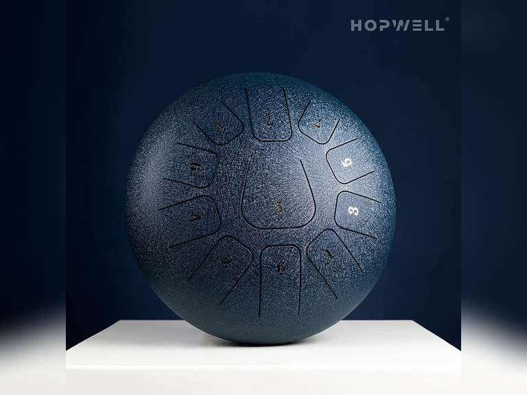 Steel Tongue Drum HOPWELL 11 Note 12 Inch Tongue Drum Hand Pan