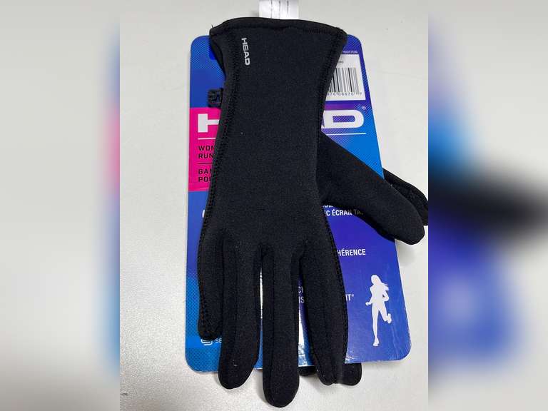 HEAD Women’s Touchscreen Running Gloves. Size L 10 Quarter Price