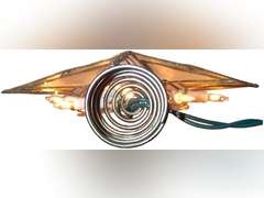 Kurt S. Adler Kurt Adler 10-Light 11.4-Inch Capiz Bethlehem Star Treetop, Gold, White 25.9