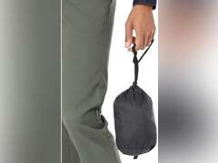 Amazon Essentials Men's Lightweight Water-Resistant Packable Hooded Puffer Jacket. Size: M 34.9