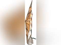 Kurt S. Adler Kurt Adler 10-Light 11.4-Inch Capiz Bethlehem Star Treetop, Gold, White 25.9