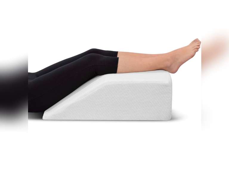 Leg Elevation Memory Foam Pillow with Removeable, Washable Cover