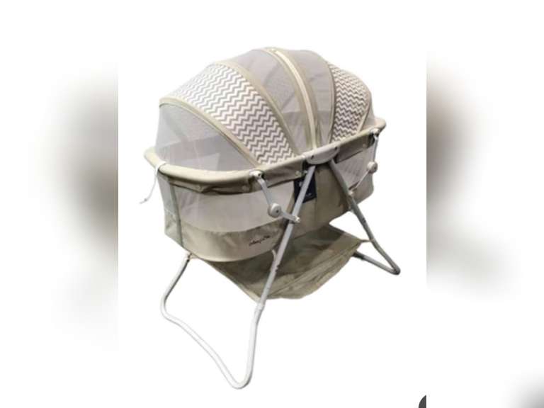 Dream On Me Karley in Cool Grey, Lightweight Portable Baby