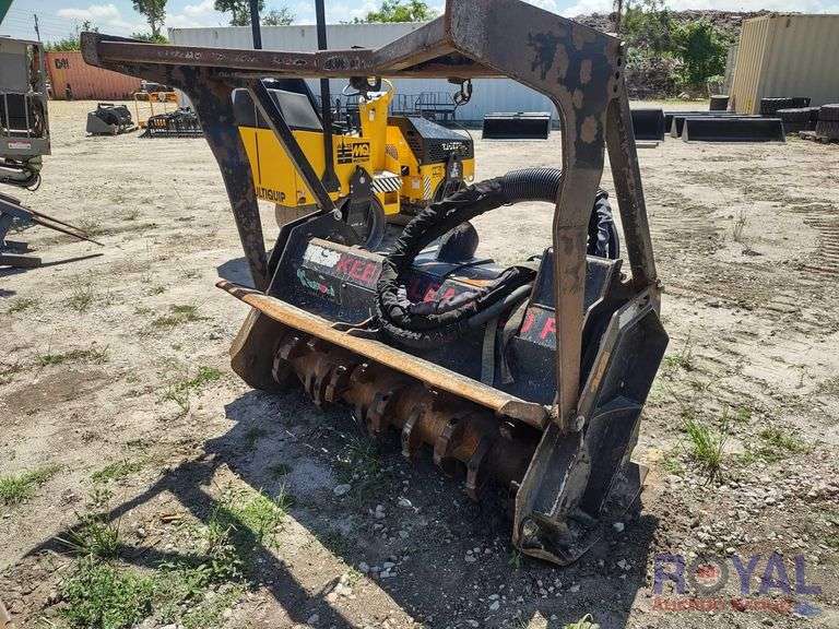 2015 CAT HM415B Mulcher Head Skid Steer Attachment Royal Auction Group
