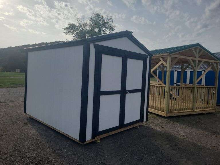 Black white 8 x 10 shed new rogers community auction inc 