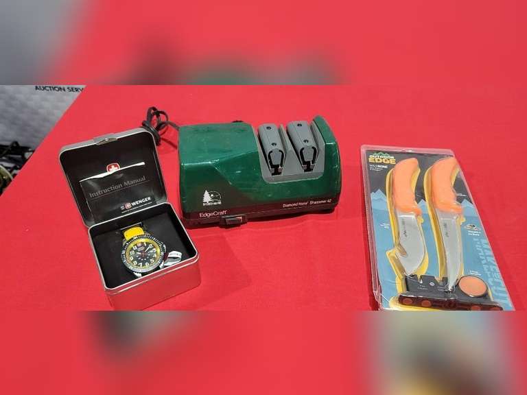 Knives, Electric Knife Sharpener, Wrist Watch RES Auction Services