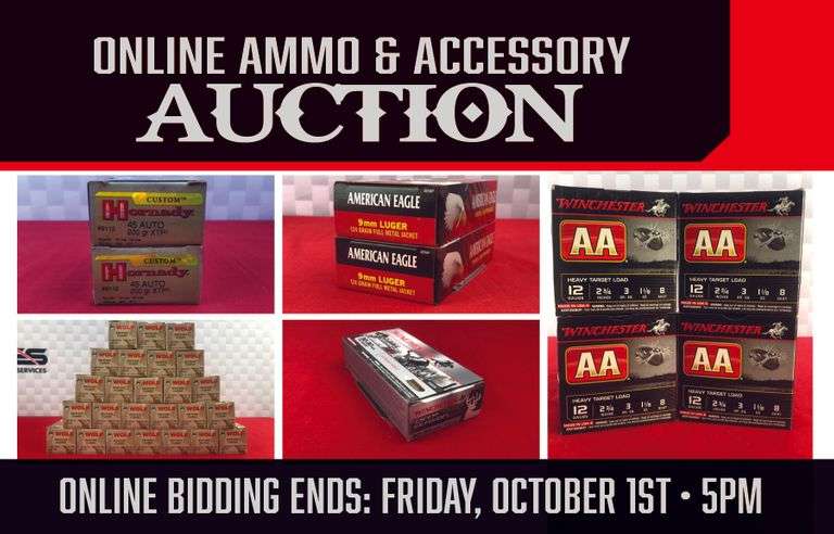 ONLINE ONLY AMMO AND ACCESSORY AUCTION